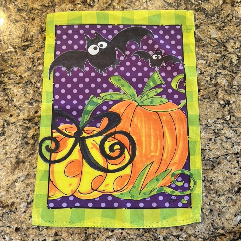 EUC Festive Orange and Purple Holiday Decor